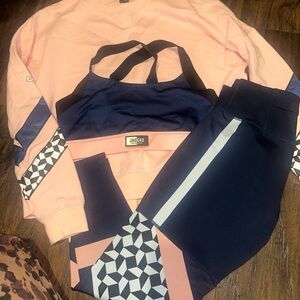 Jaggad Peach and Navy Leggings